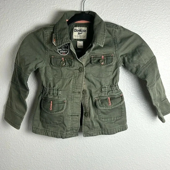 Girls OshKosh B’gosh Green Jacket - Picture 1 of 6